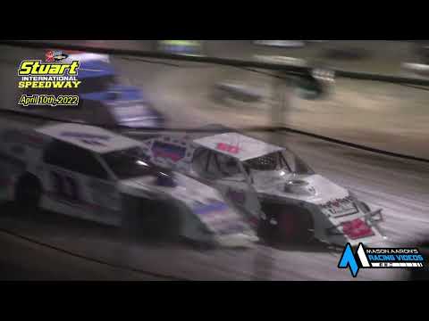 Stuart International Speedway Frostbuster IMCA Modified A-Main (4/10/22) - dirt track racing video image