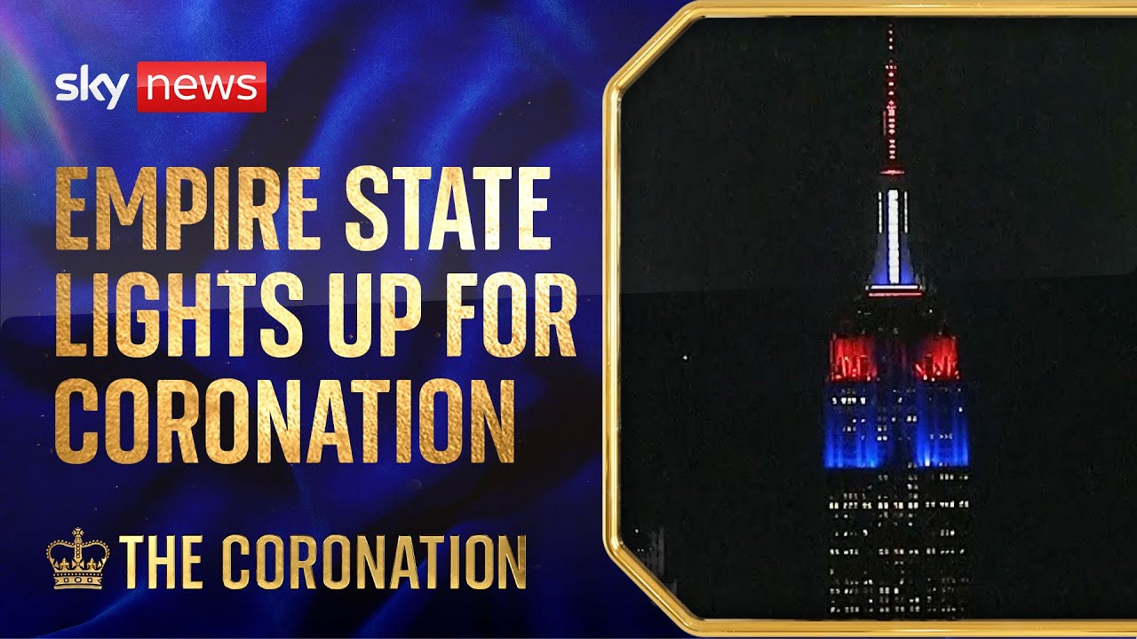 Empire State Building lights up in red, white and blue to mark King’s coronation