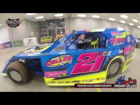 #21CZ Cole Czarneski at the Gateway Dirt Nationals 2024 Open Wheel Modified - dirt track racing video image