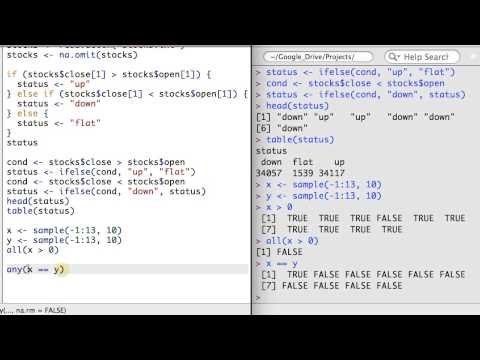 R 2.3 - if() Statements, Logical Operators, and the which() Function - UC_x5XG1OV2P6uZZ5FSM9Ttw