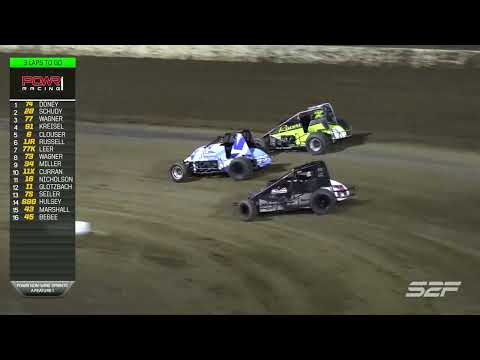 9.2.23 POWRi WAR Highlights from Lake Ozark Speedway - dirt track racing video image