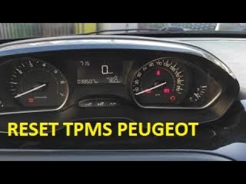 Comment réinitialiser le voyant des pneus Peugeot 208 Peugeot 208 A9