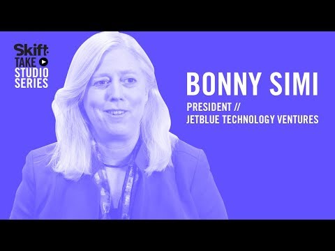 JetBlue Technology Ventures' President Bonny Simi at Skift Take Studio - UCJXw0BFh90eeJlg3YMLYd2Q