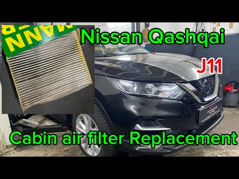 Come sostituire il filtro dell'abitacolo nella Nissan Qashqai?