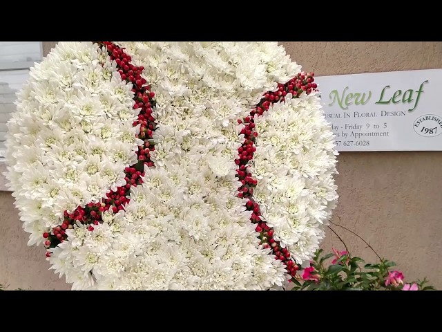 Baseball Flower Arrangements For Funerals