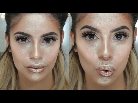 FULL FACE USING ONLY HIGHLIGHTERS CHALLENGE | Laura Lee - UCKMugoa0uHpjUuq14yOpagw