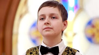 Владимир Белоус (12 лет) - "Отче наш" (А.Пярт); "Радуйтеся, людие" (свт. Дмитрий Ростовский).