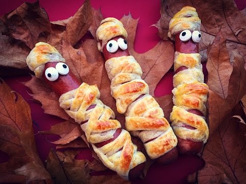Halloween Würstchen Mumien