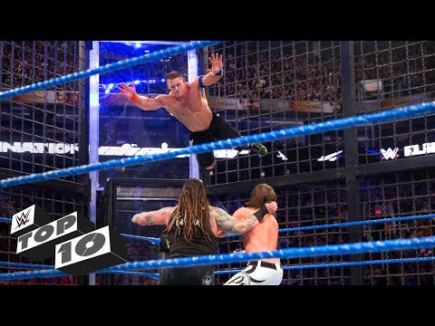 Craziest Elimination Chamber leaps: WWE Top 10, Feb. 17, 2018 - UCJ5v_MCY6GNUBTO8-D3XoAg