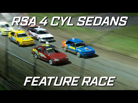 RSA 4 Cylinder Sedans: A-Main - Lismore Speedway - 15.01.2022 - dirt track racing video image