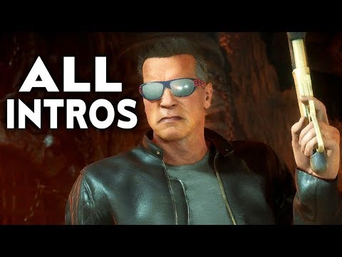 MORTAL KOMBAT 11 Terminator T-800 All Intros Dialogue Character Banter MK11 - UC1bwliGvJogr7cWK0nT2Eag