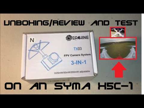 Unboxing/Review And Test Of The Eachine TX03 Super Mini FPV Cam On A Syma X5C-1 (BANGGOOD) - UCU33TAvzA-wgPMgcrdMVIdg