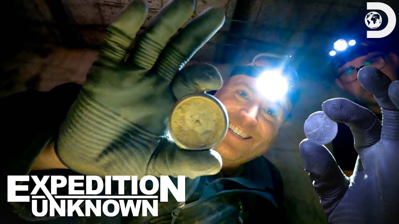 Josh Gates Finds Silver Coins in Bootlegger Tunnels! | Expedition Unknown