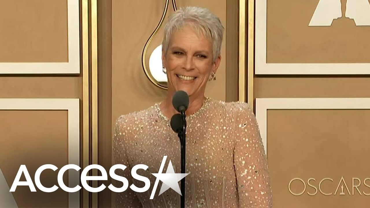 Jamie Lee Curtis Makes Everyone Laugh In Oscars Press Room Intv