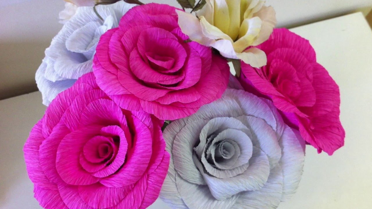Como Hacer Flores de Papel Crepe | f-sport.lt