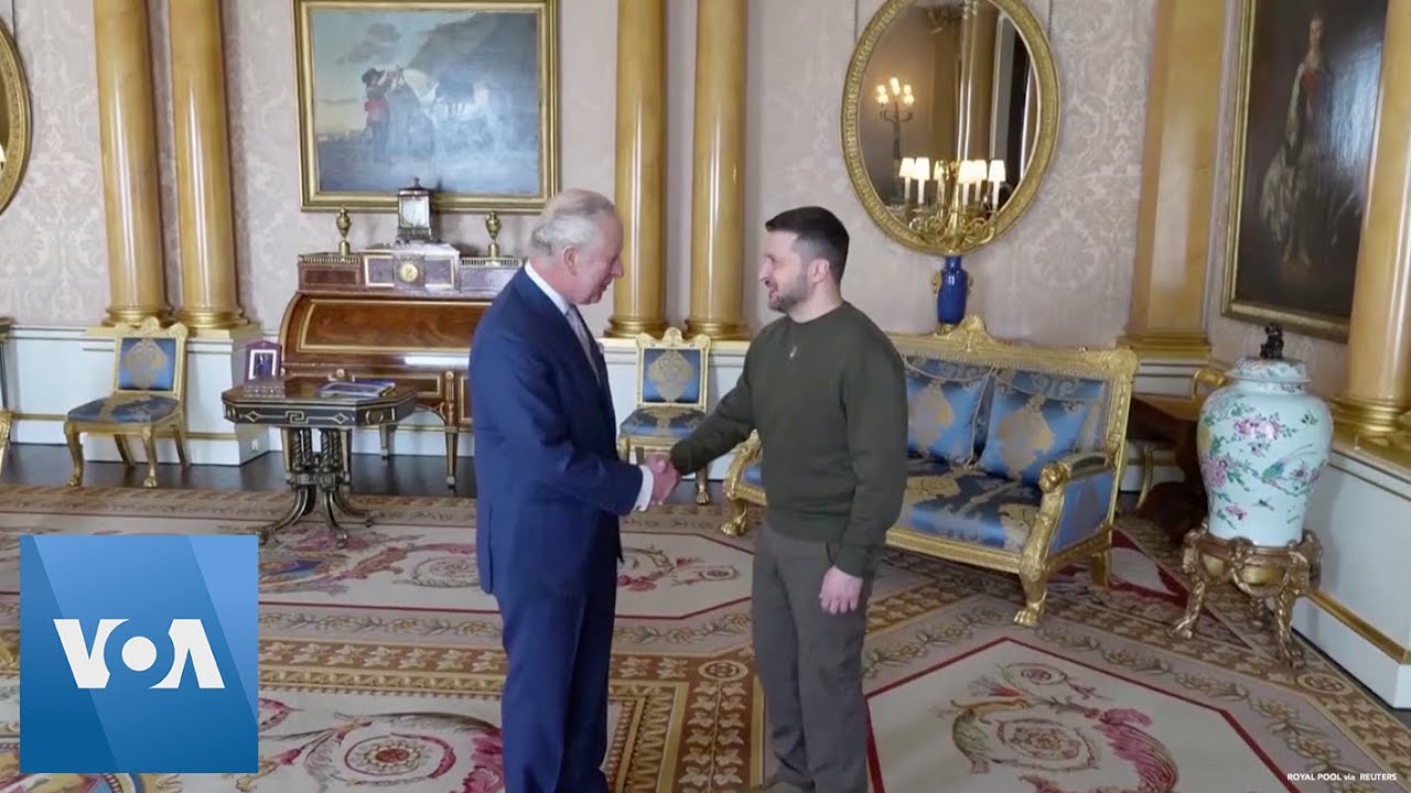 Zelenskyy Arrives to Meet Britain’s King Charles