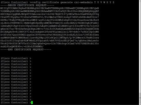 Cisco WLC SSL (2018)