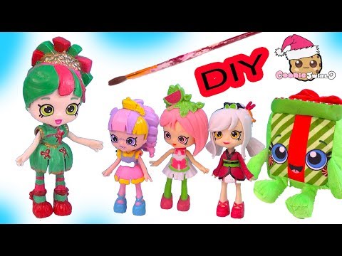 DIY Custom Painted Happy Places Shopkins Christmas Holiday Doll - Do It Yourself Video - UCelMeixAOTs2OQAAi9wU8-g