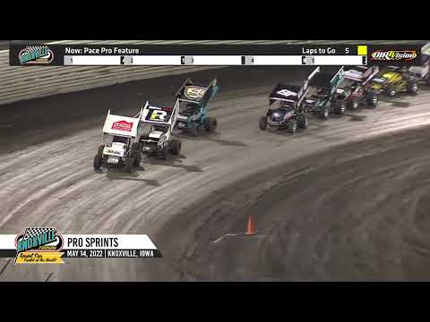 Knoxville Raceway Highlights / Pro Sprints / May 14, 2022 - dirt track racing video image