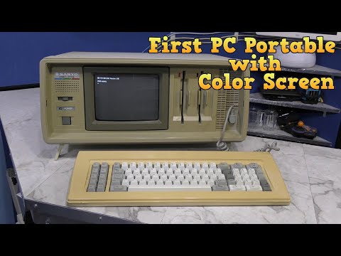 Sanyo MBC-775 - The first PC portable computer with color screen. - UC8uT9cgJorJPWu7ITLGo9Ww