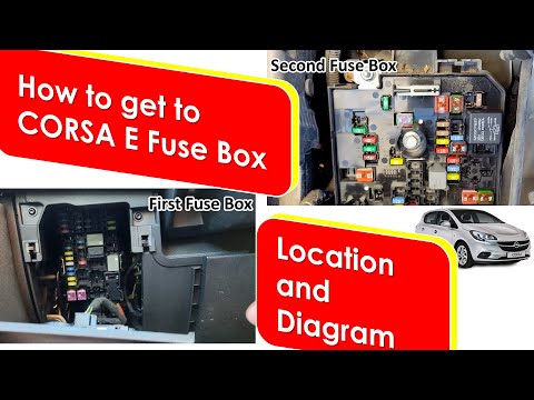 Where are the fuses located in the Opel Corsa? - Vauxhall Corsa (Corsa E)