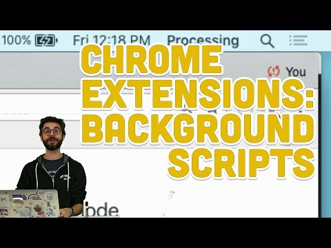 11.4: Chrome Extensions: Background Scripts - Programming with Text - UCvjgXvBlbQiydffZU7m1_aw