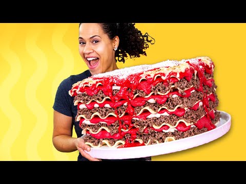 Giant Lasagna Cake & AMAZING NEWS!! | How To Cake It - UCvM1hVcRJmVWDtATYarC0KA