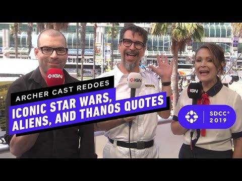 Archer Cast Redoes Iconic Star Wars, Aliens, and Thanos Quotes - Comic Con 2019 - UCKy1dAqELo0zrOtPkf0eTMw