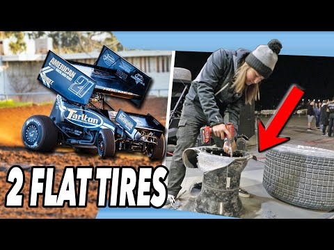 Battling the Vegas Dirt – Flat Tires &amp; Fighting Back With High Limit! - dirt track racing video image