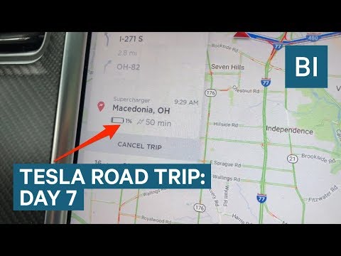 Driving with 1% battery on DAY 7 OF THE TESLA ROAD TRIP - UCcyq283he07B7_KUX07mmtA