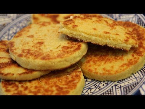 Harcha - Moroccan Semolina Bread Recipe - CookingWithAlia - Episode 310 - UCB8yzUOYzM30kGjwc97_Fvw