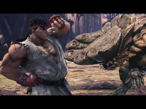 Street Fighter's Ryu Hunts a Giant Barroth in Monster Hunter World - UCKy1dAqELo0zrOtPkf0eTMw