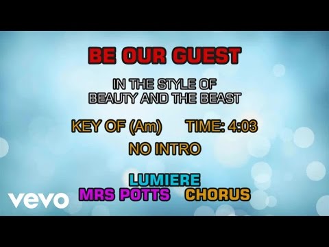 Ensemble - Beauty and the Beast - Be Our Guest (Karaoke) - UCQHthJbbEt6osR39NsST13g