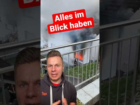 Hättest Du es beachtet? 🔥 #feuerwehr #brand #feuer #haus #löschen #einsatz #großbrand #alarm #112