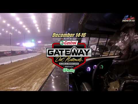 Drake Troutman Qualifying at the Gateway Dirt Nationals 2023 - In Car Camera - dirt track racing video image