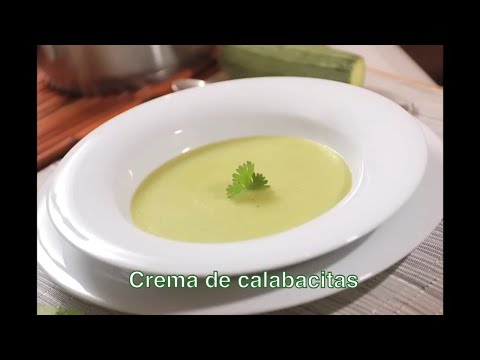 Crema de calabacitas - Zucchini cream - Recetas de sopas fáciles - UCvg_5WAbGznrT5qMZjaXFGA