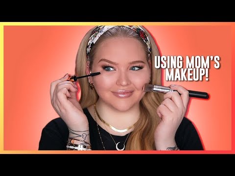 FULL FACE USING ONLY MY MOM'S MAKEUP Challenge | NikkieTutorials - UCzTKskwIc_-a0cGvCXA848Q