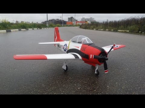 Радиоуправляемый самолет Eleven Hobby T-28 Trojan - UCvsV75oPdrYFH7fj-6Mk2wg