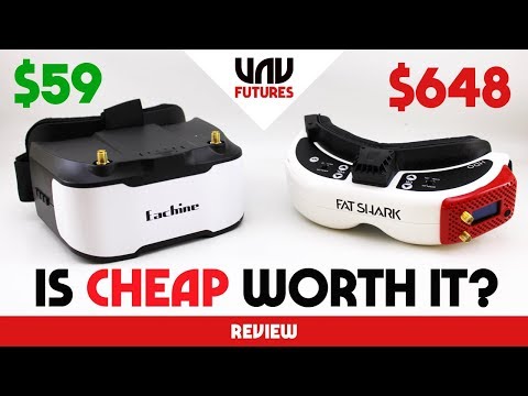 NEW EACHINE $59 FPV GOGGLES vs $648 PREMIUM GOGGLES! Eachine VRD3 review - UC3ioIOr3tH6Yz8qzr418R-g