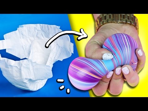 SQUISHY STRESS BALL out of DIAPERS! ♥ DIY - UC6gqv2Naj9JiowZgHfPstmg