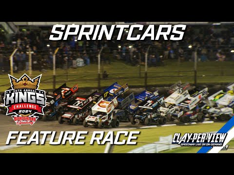 Sprintcars | 30th Kings Challenge - Borderline - 18th Jan 2024 | Clay-Per-View - dirt track racing video image