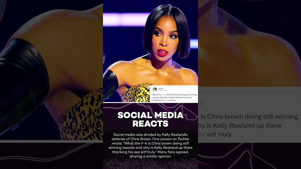 Chris Brown Gets Booed at AMAs, Kelly Rowland Goes Off on Crowd! #shorts