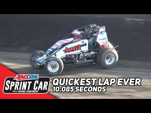 HIGHLIGHT: Kyle Cummins | Quickest Lap in USAC Sprint Car History | Macon Speedway | July 8, 2023 - dirt track racing video image