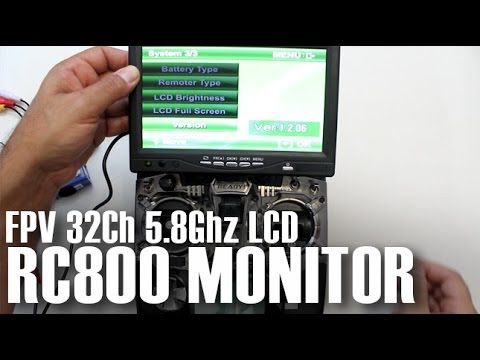 FoxtechFPV RC800 LCD Monitor DVR with Built in 32Ch 5.8Ghz Review - Part 1 - UCOT48Yf56XBpT5WitpnFVrQ