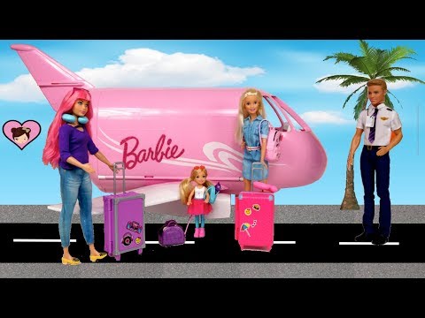 Barbie & Chelsea Airplane Travel Trouble! Barbie Dreamhouse Adventures Toys - UCXodGGoCUuMgLFoTf42OgIw