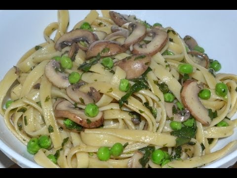 Pasta vegetariana con hongos y albahacas - UCIRNADSE7zTt6_MshDlnZSA