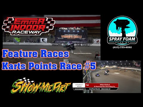 Featuer Race - Emma Indoor Raceway, 11 January 2025 Kart Points Race #5🏁 - dirt track racing video image