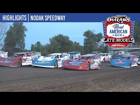 World of Outlaws Real American Beer Late Model Series | Nodak Speedway | June 29, 2025 | HIGHLIGHTS - dirt track racing video image