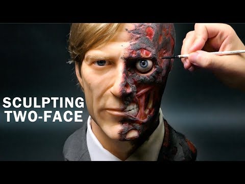 Two-Face Sculpture Timelapse - The Dark Knight - UCq67A47sBJLY-KtRjjExdfw