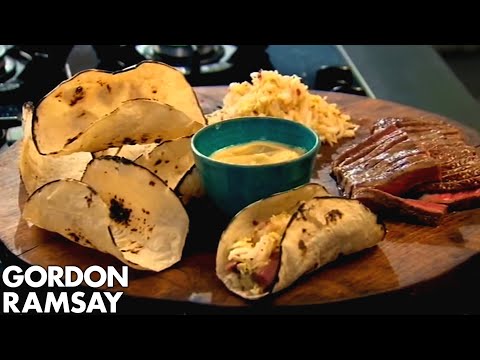 Beef Tacos with Wasabi Mayonnaise - Gordon Ramsay - UCIEv3lZ_tNXHzL3ox-_uUGQ